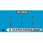 Вертлюг Rays 42018-10# с застежкой Q-Shaped Swing Snap (1 уп-10шт.) Р01-00879