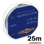 Леска Mikado Technicline 25 м 0.06 мм 0,65 кг