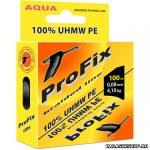 Леска плетёная ProFix Black 0,10mm/ 6,50кг/ 100m Л01-00273